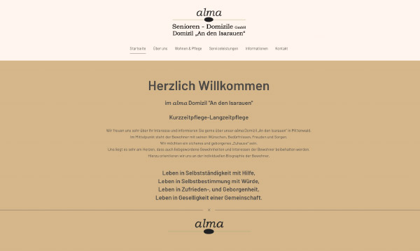 jemo-webdesign Referenzen alma Senioren Mittenwald